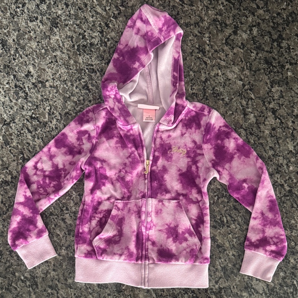 Purple Tie-Dye Kids Hoodie